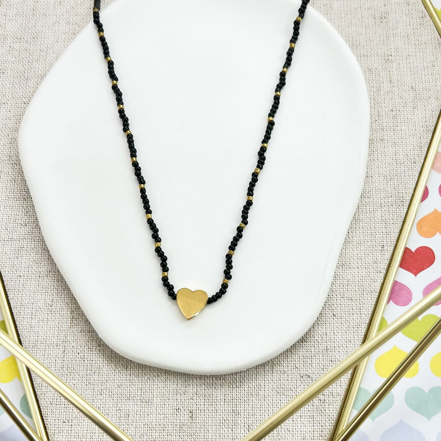 71N-162G-17 GD/ BLK HEART NK
