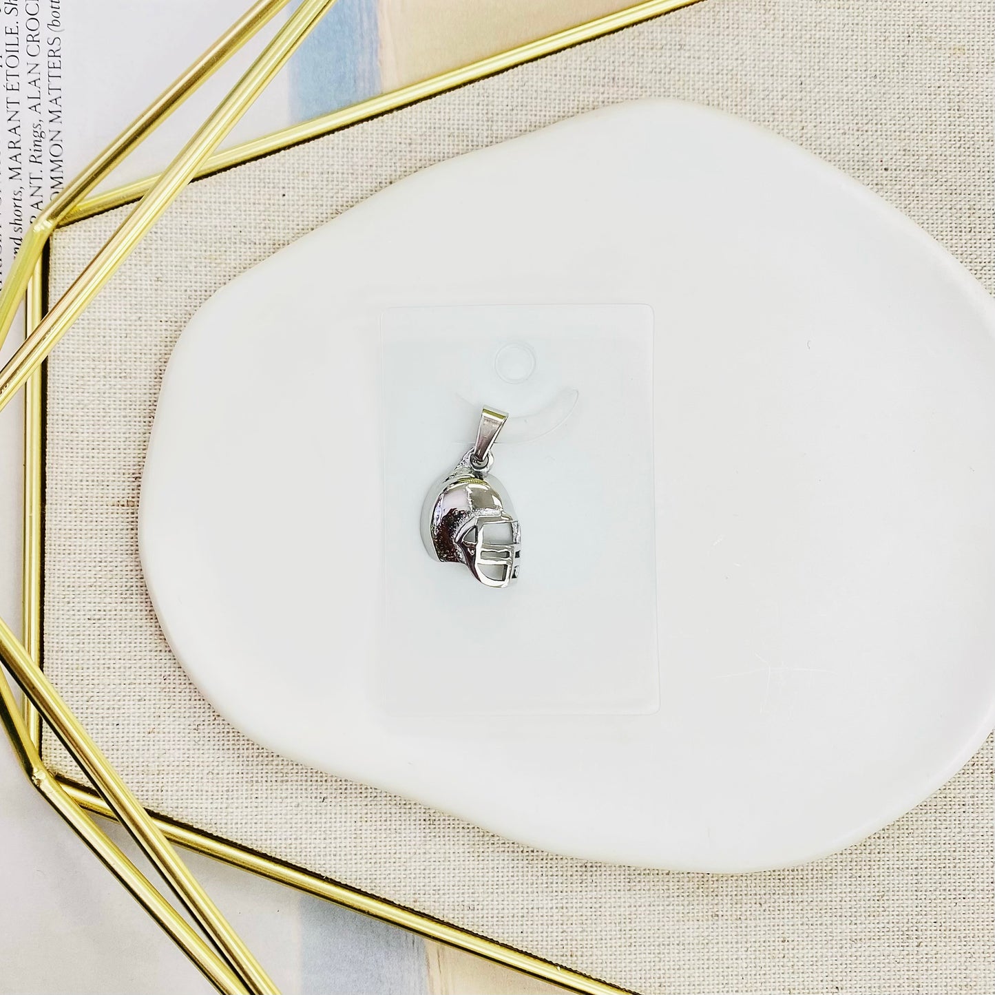 4P-2308 FOOTBALL PENDANT