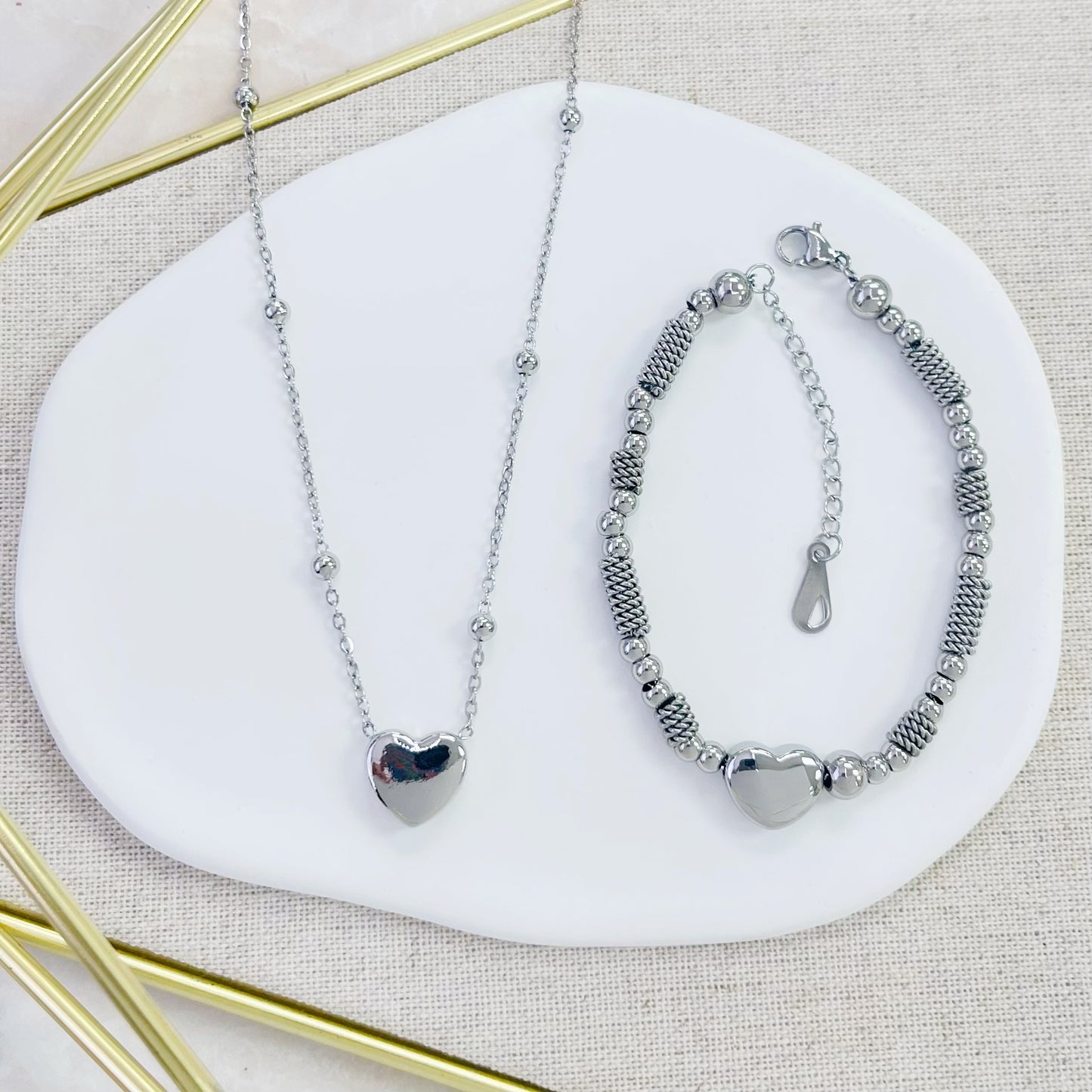 178B-011 SLV HEART BALL BR