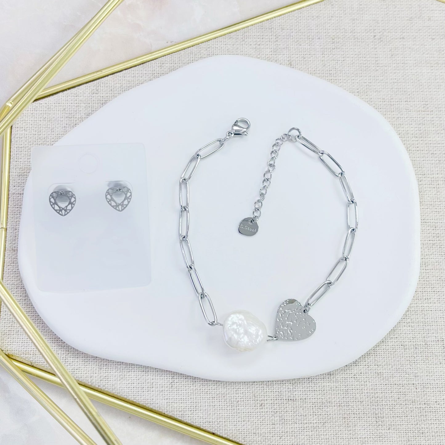 202B-021 HAMMERED HEART BR