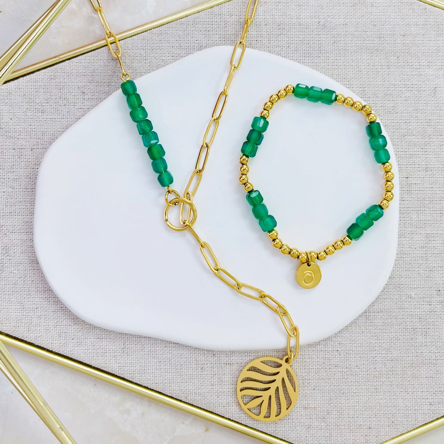 4N-4873G LEAF CRYS GREEN NK