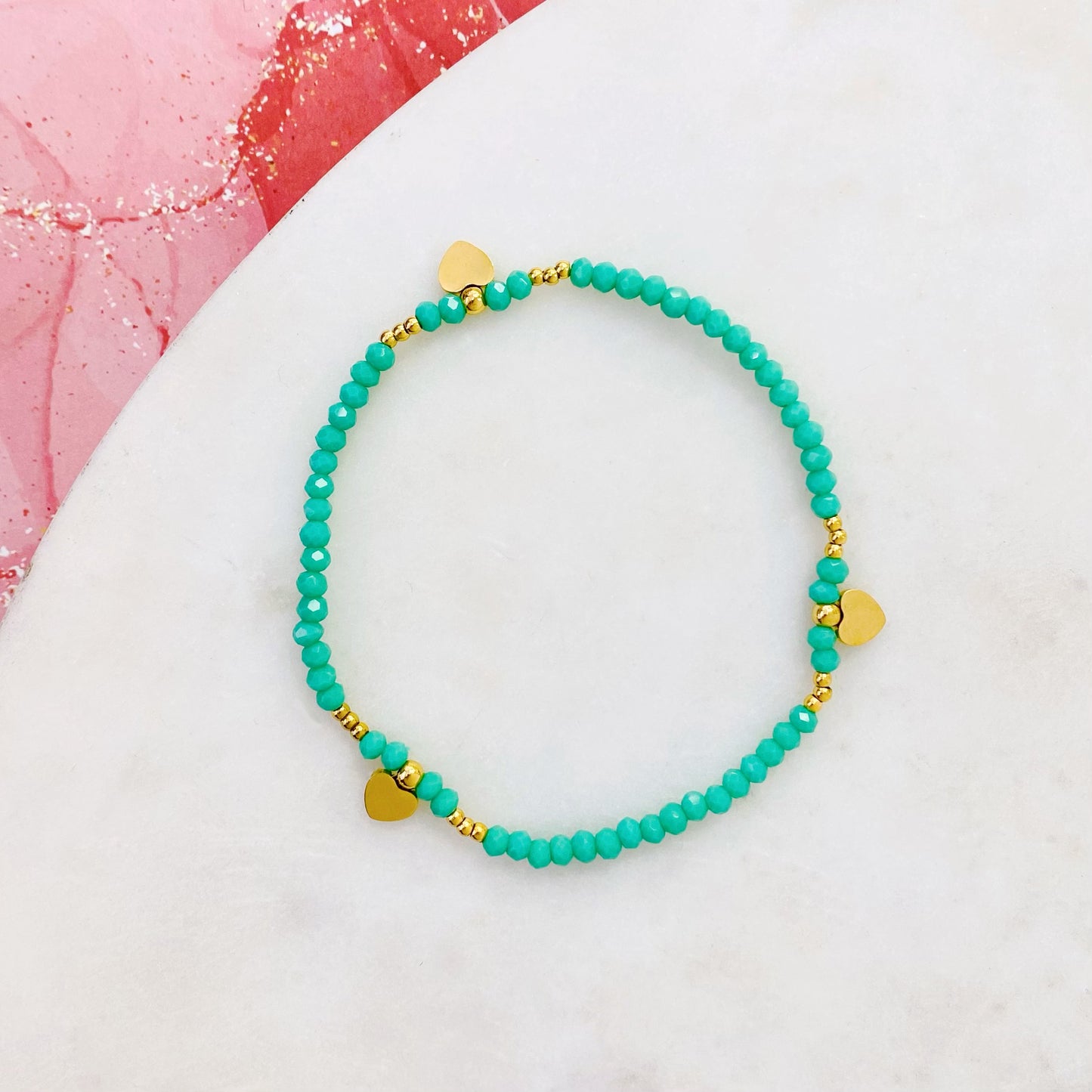 71B-322AG HEART GREEN BR
