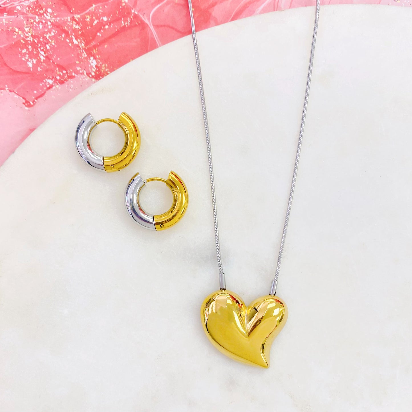 198N-043SG 2T HEART NK