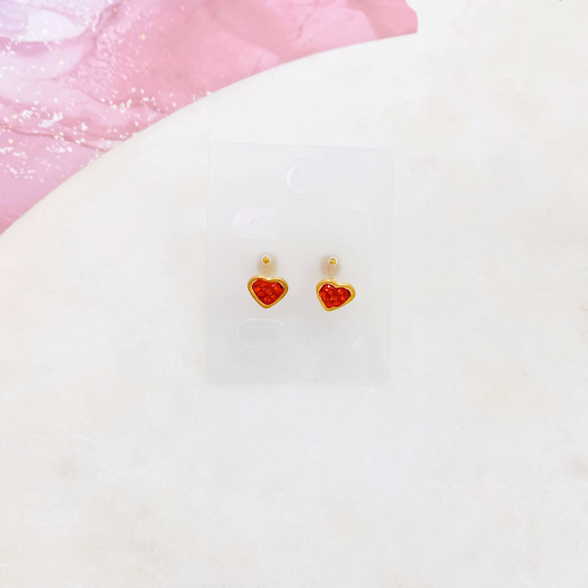 123E-129G GD/RED HEART ER SALE