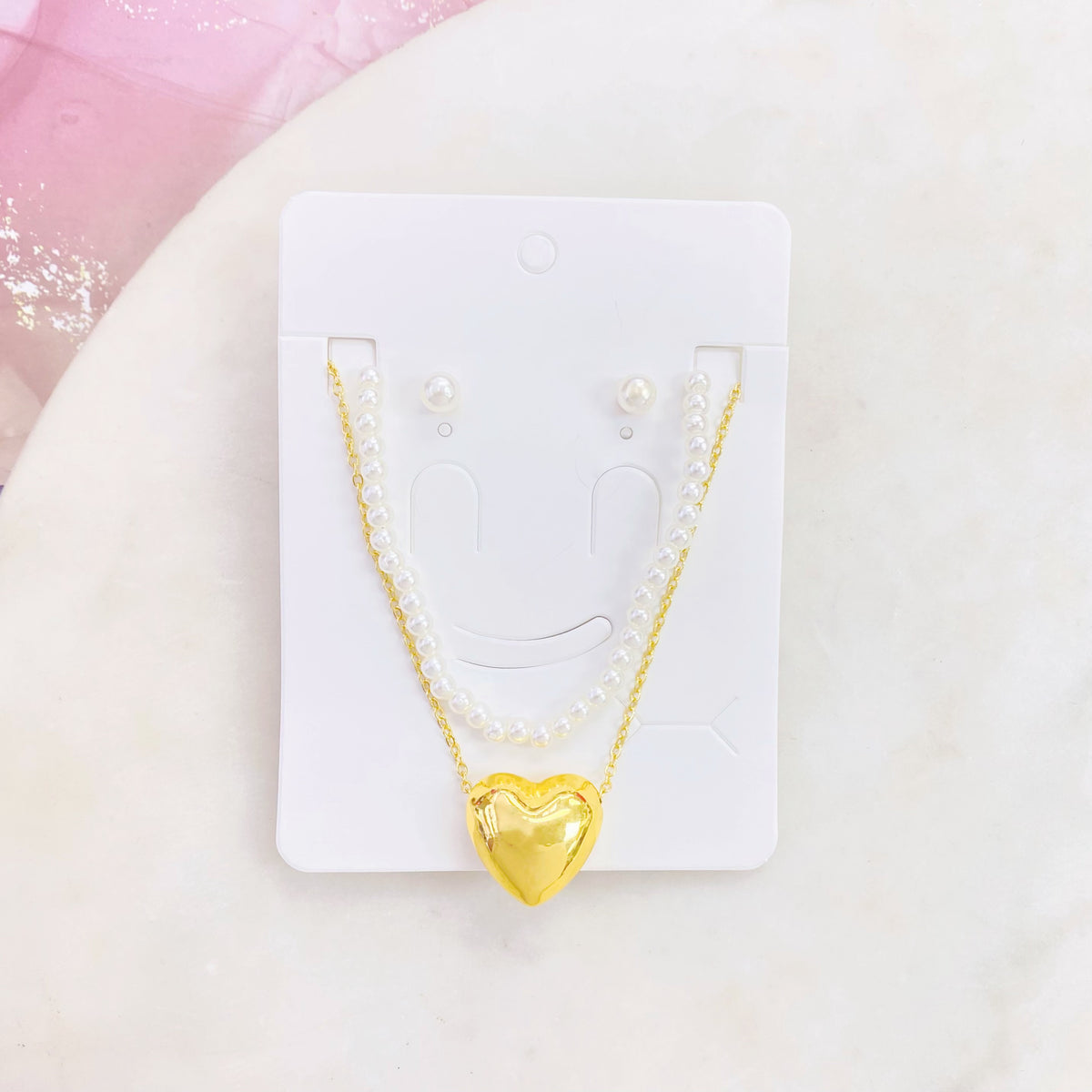 248S-015G GD HEART SET