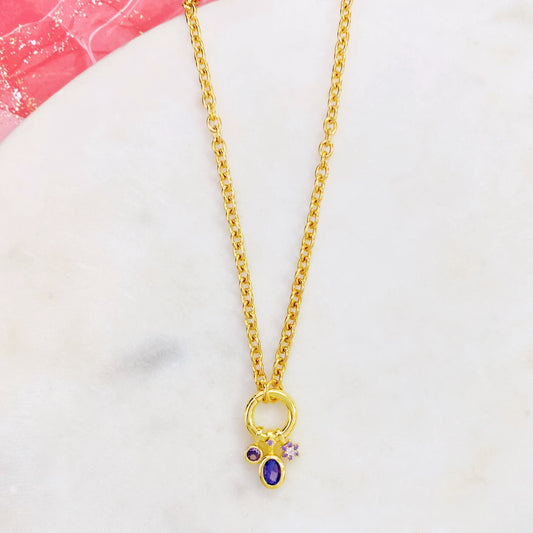 198N-203AG NK PURP STONE