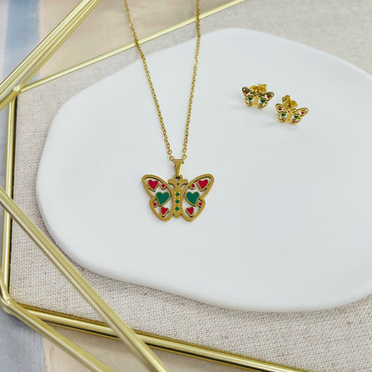 34ST-028G GD BUTTERFLY SET