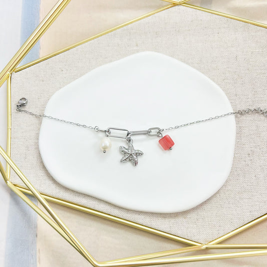 10B-992 SLV STARFISH PEARL BR