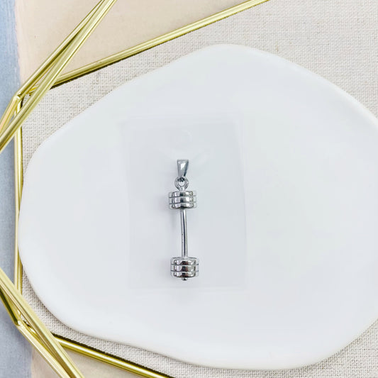 8P-114 SLV DUMBELL PENDANT