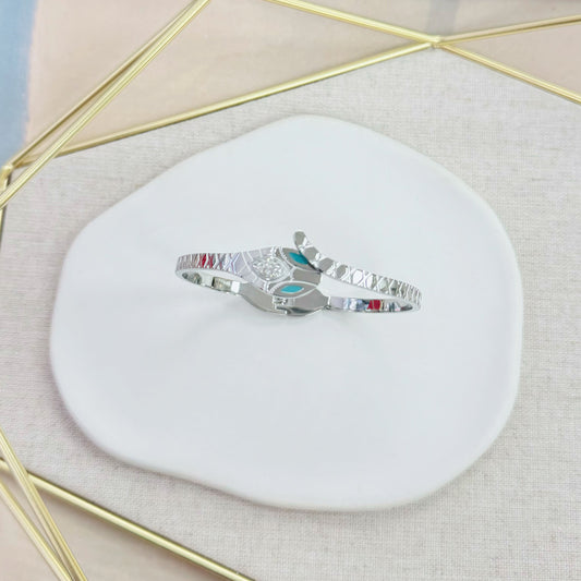 71B-192 SLV SNAKE BANGLE