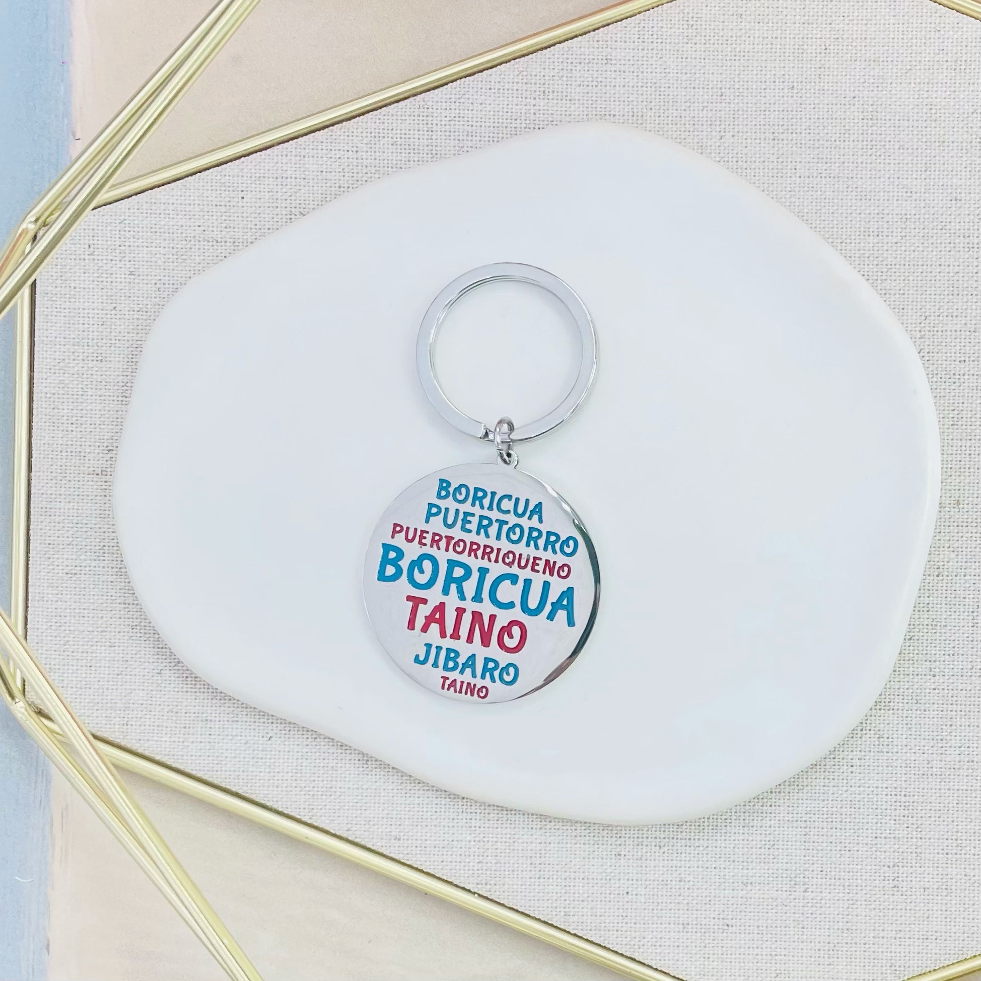 4K-4059 PR BORICUA KEYCHAIN – Papillon PR