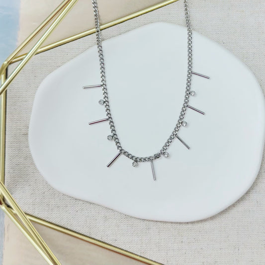 71N-160-18 SLV CRYSTAL/LINE NK