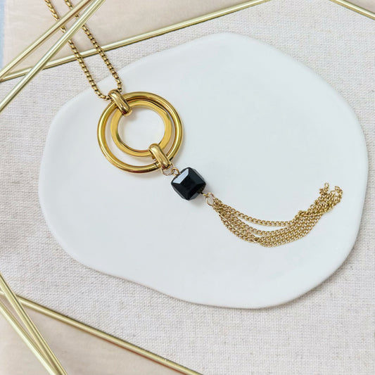 120N-024G GD CIRCLE CRYSTAL NK