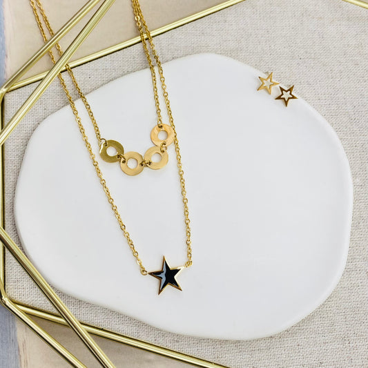 104S-039G GD DBL NK STAR SET SALE