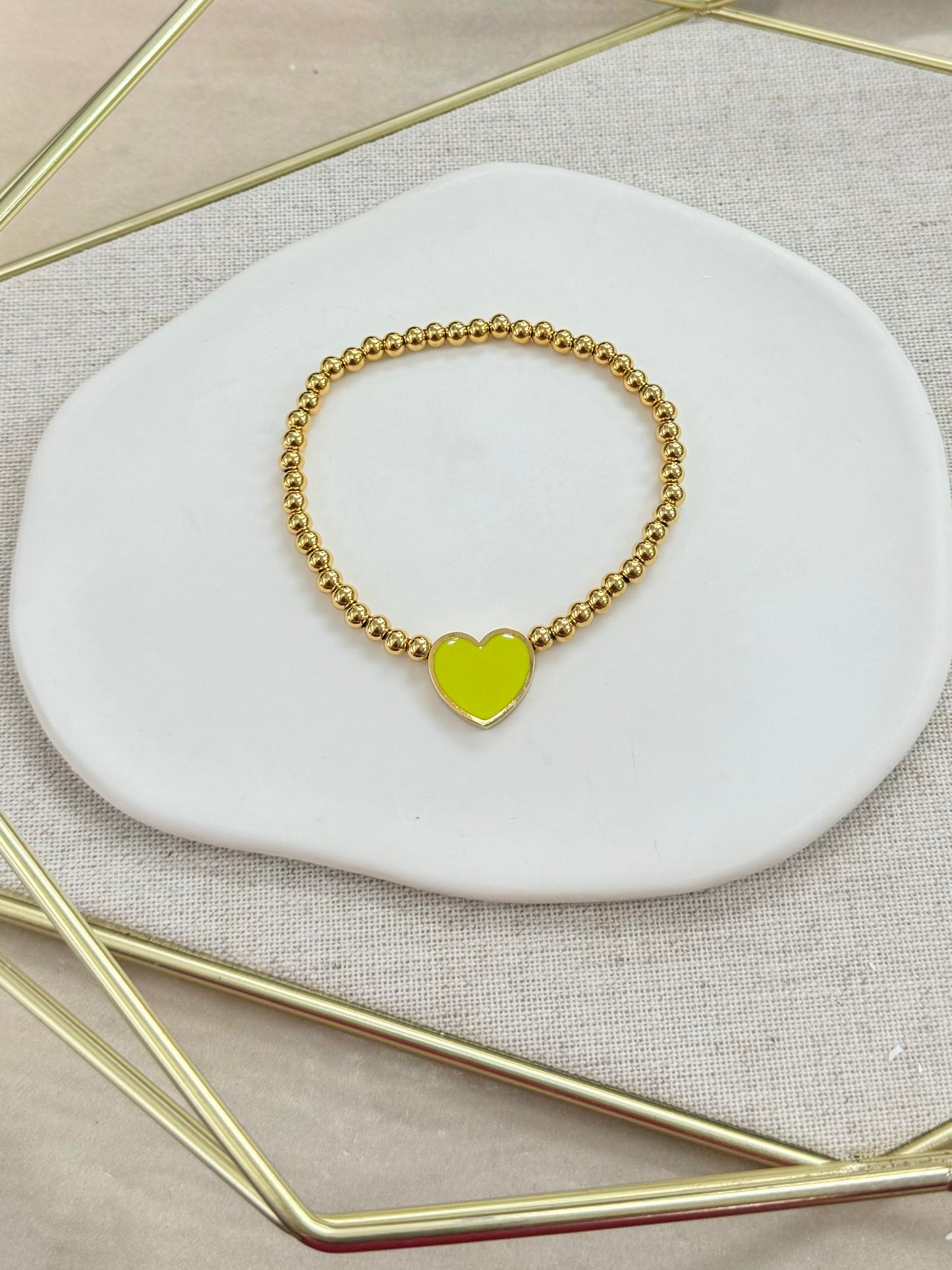 4B-4110BG YELLOW NEON HRT BR
