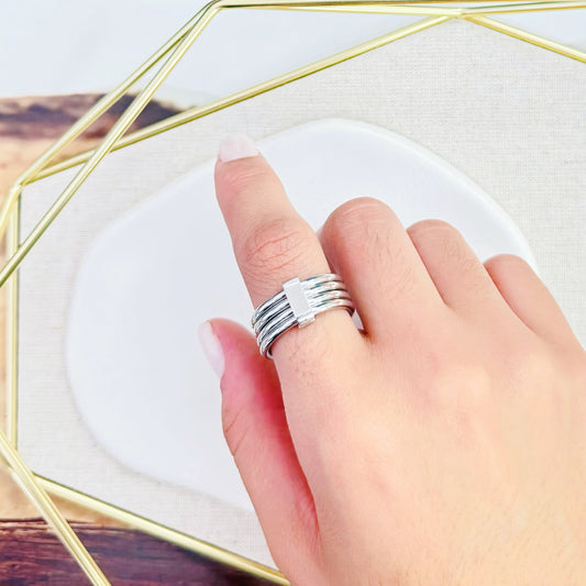10R-922 SLV BAND RING