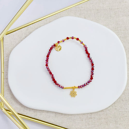 71B-323DG FLOWER RED BR