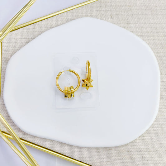 10E-1109AG GD STAR MINI HOOP
