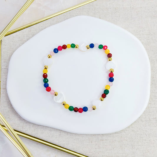 100B-506G MOP HEART MULTI BR
