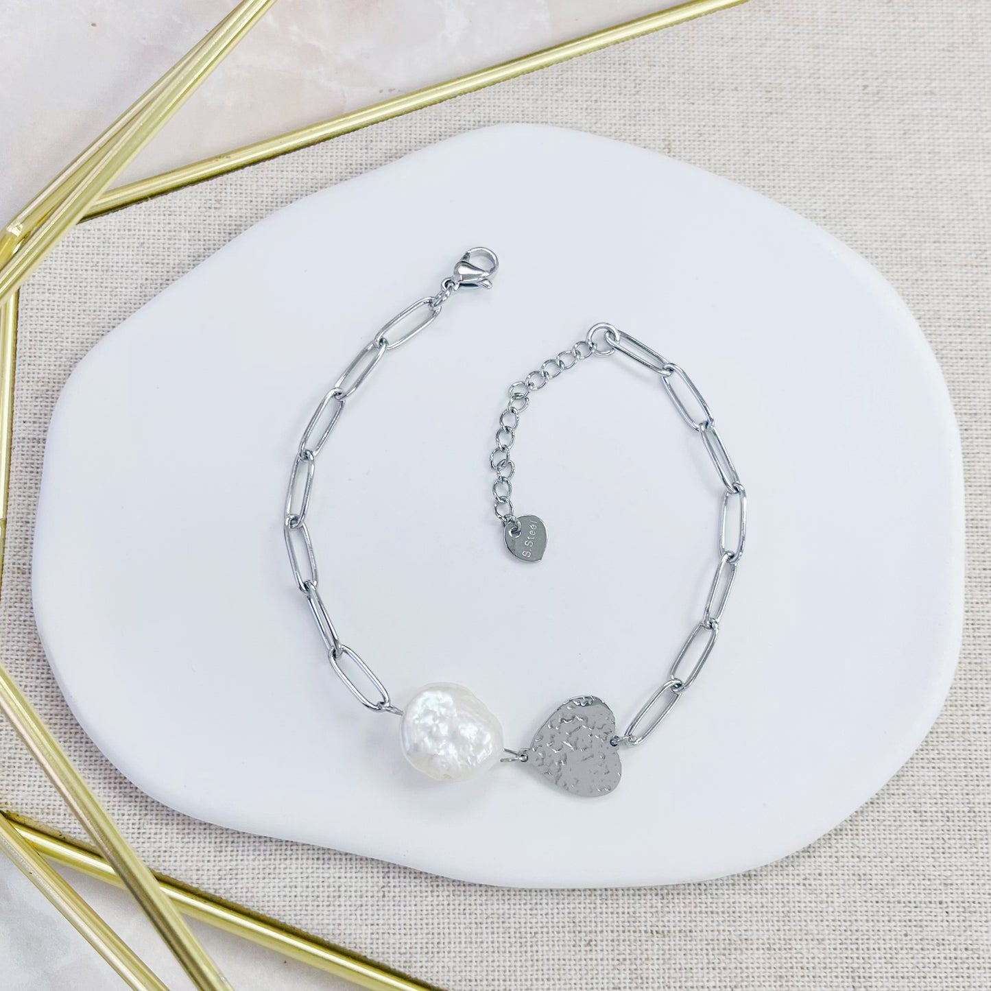 202B-021 HAMMERED HEART BR