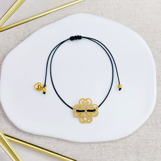 100B-752G GD FLOWER CORD BR