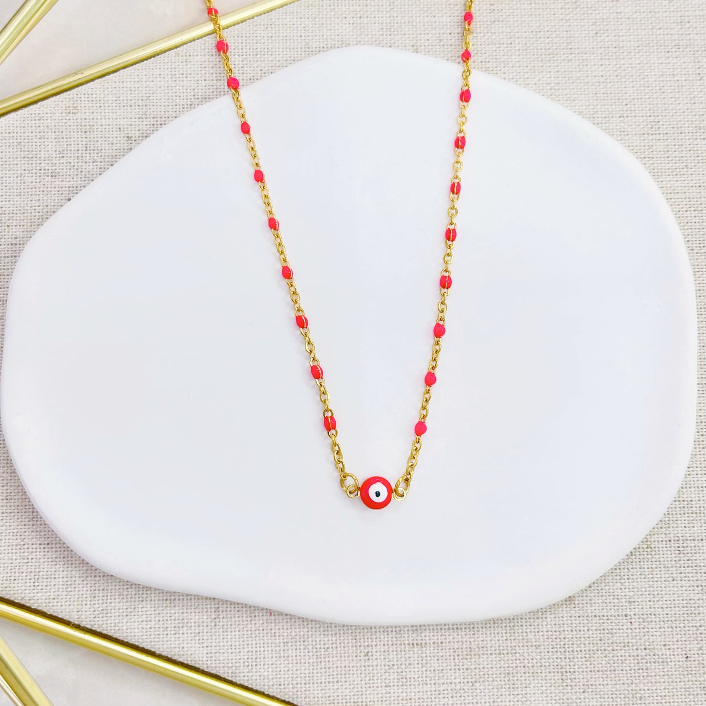 14ST-232AG RED BEAD NK SALE