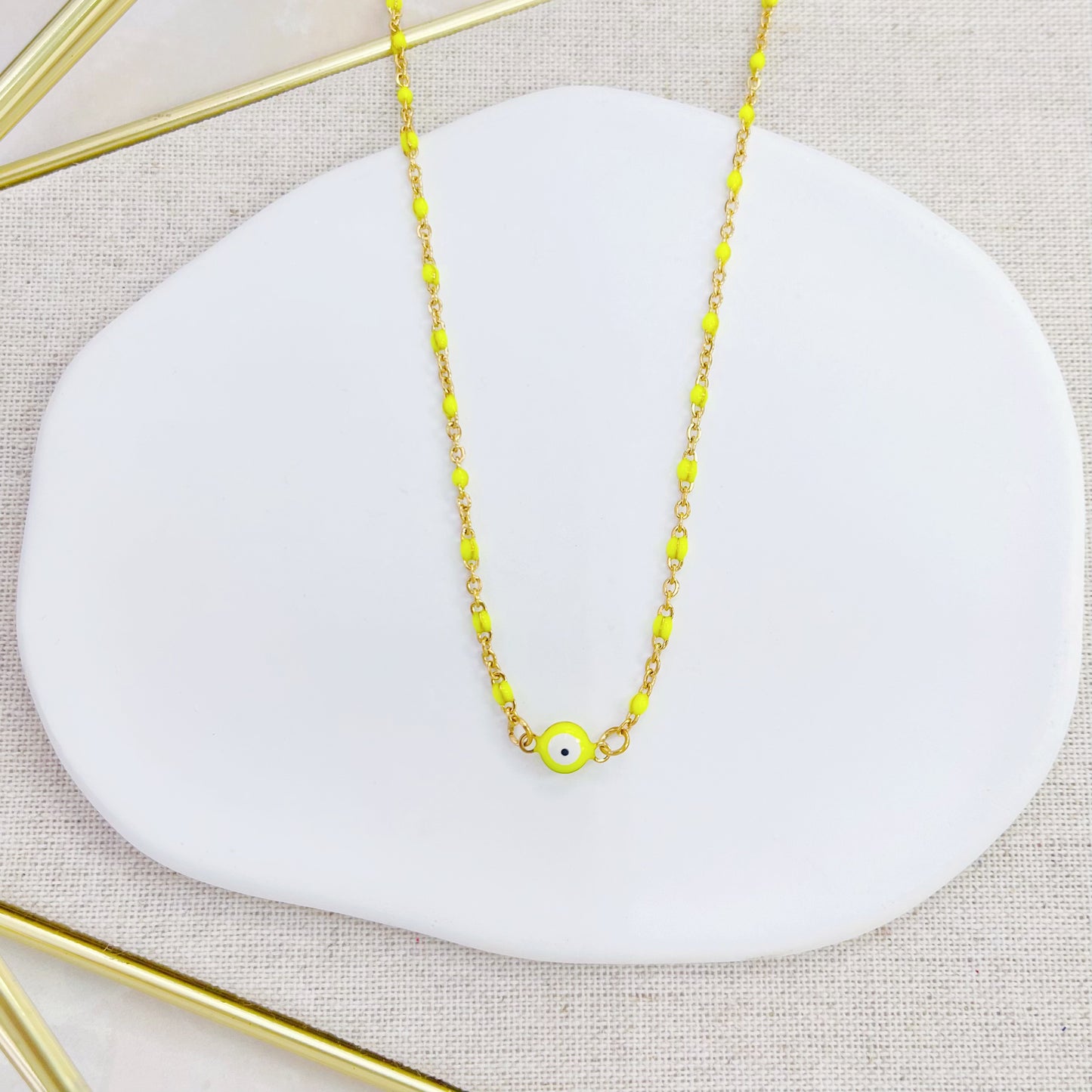 14ST-232CG YELLOW BEAD NK SALE