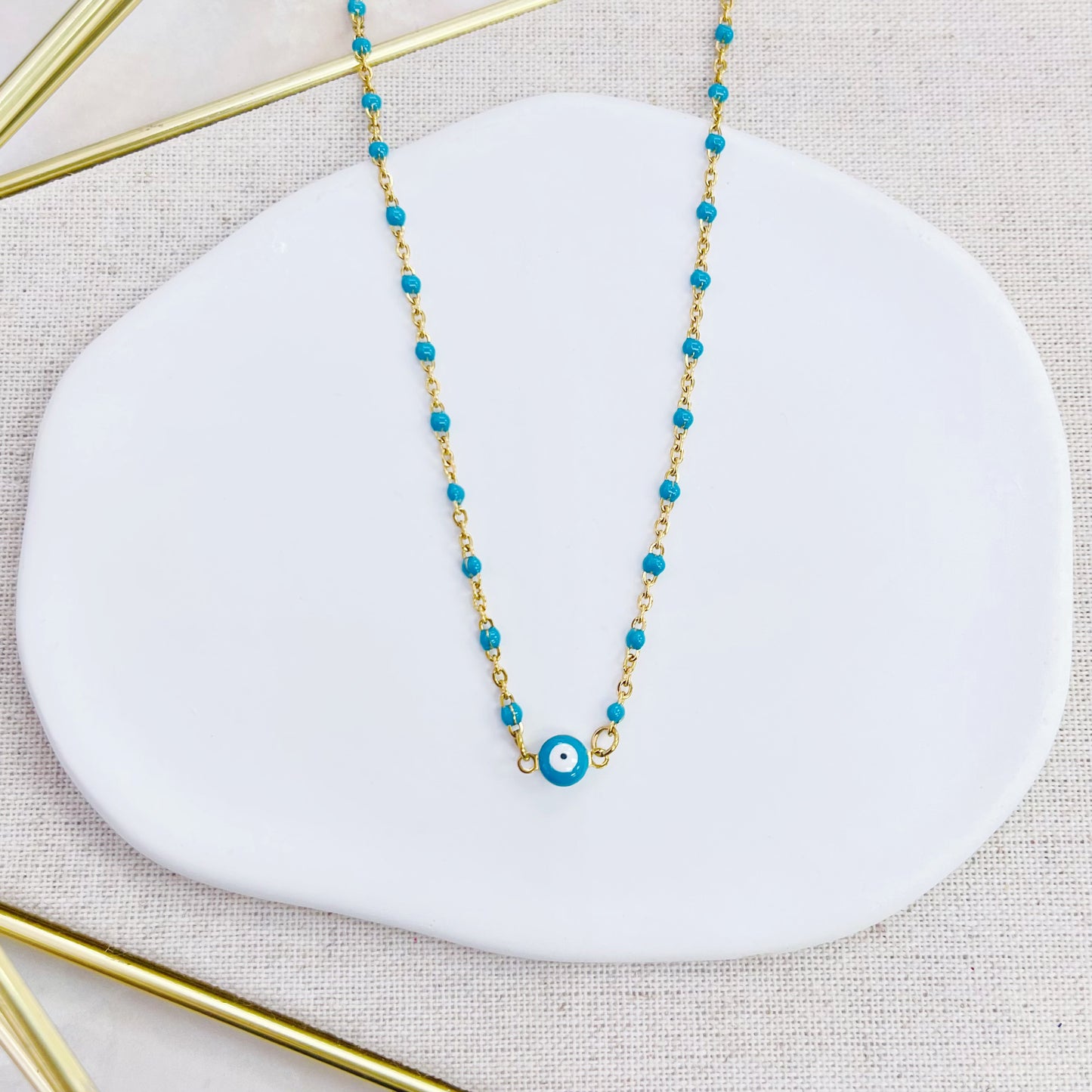 14ST-232BG TURQ BEAD NK SALE