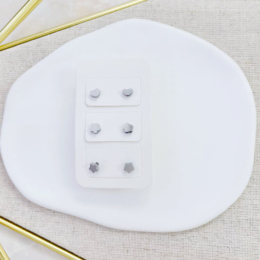 11E-139-5mm SLV SET OF 3 EARR