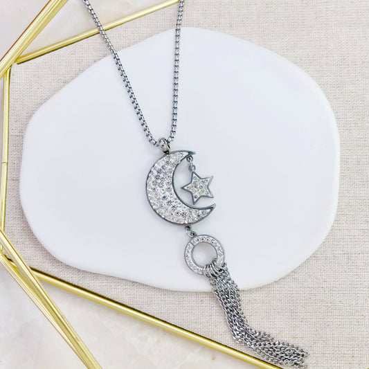 120N-027SLV MOON STAR HANG NK