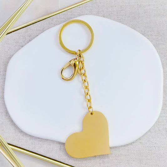 110K-042G GD HEART KEYCHAIN