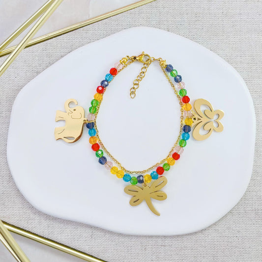 100B-462G MULTI CHARMS FLEX BR