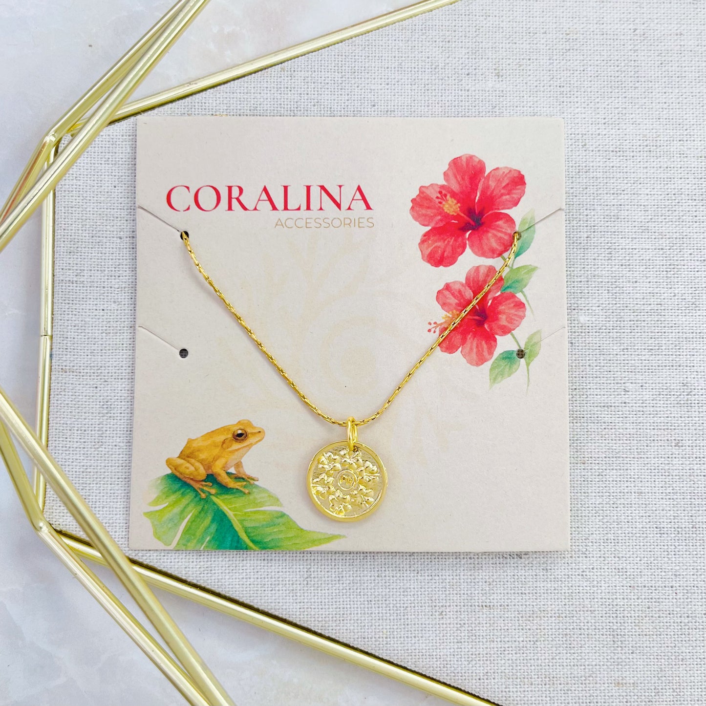 PR-000G-1 FLOR CHARM GD NK