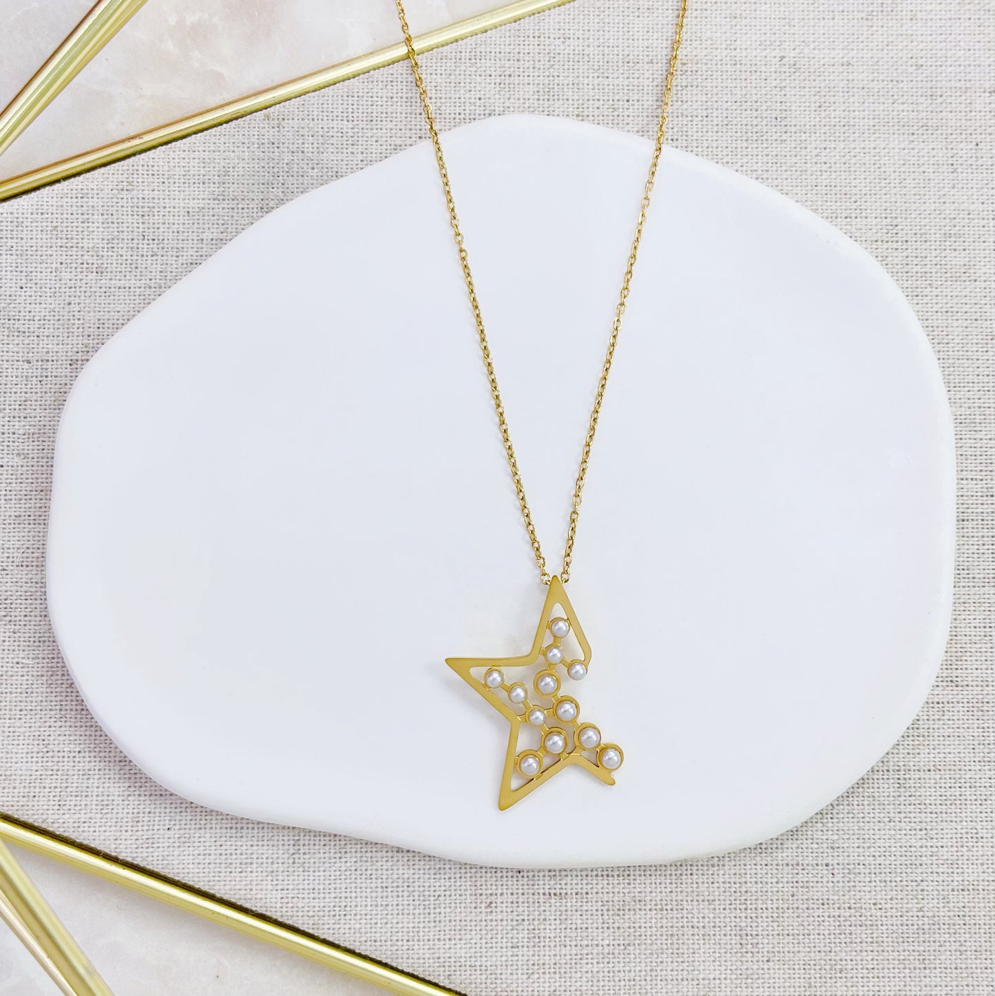 10N-1462G HALF PEARL STAR