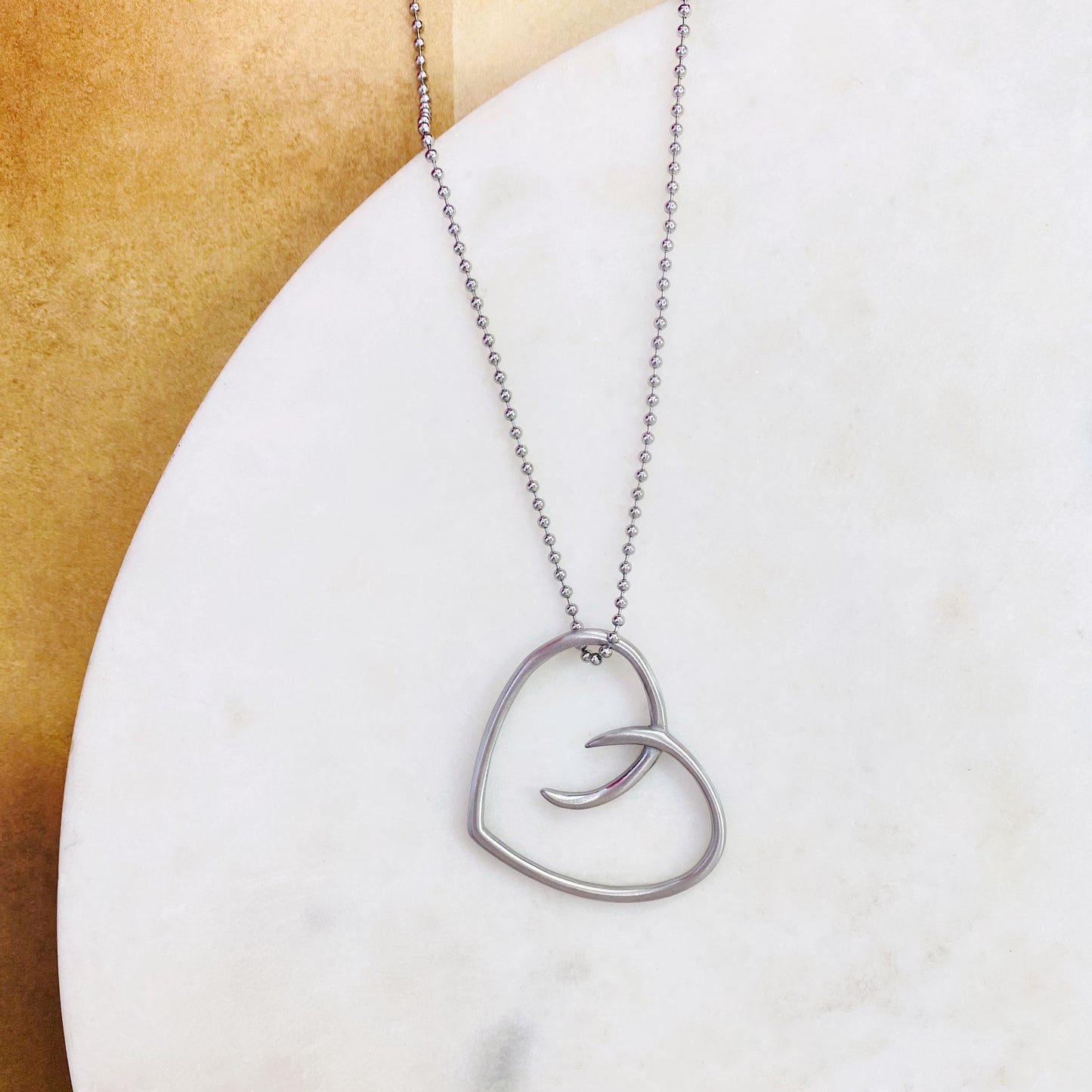 13P-003 SLV HEART PENDANT