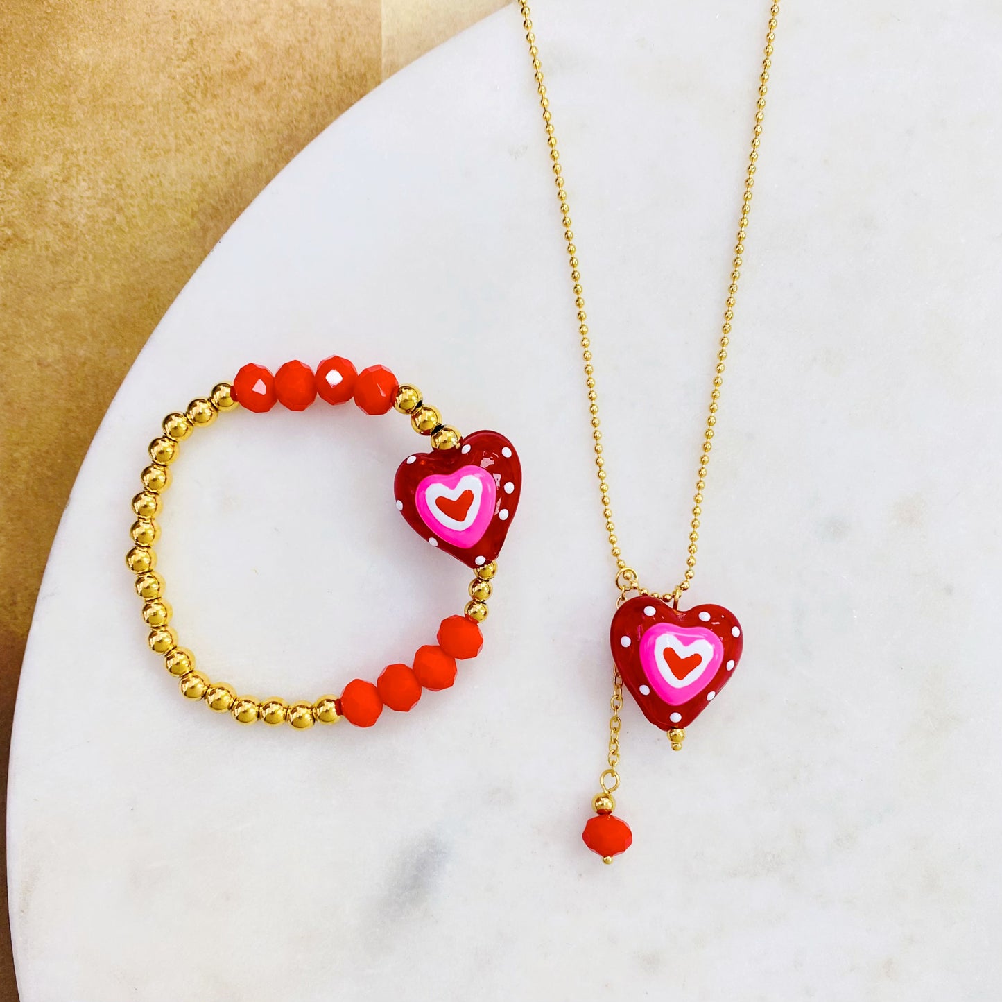 4B-4833G CRYST HEART BR