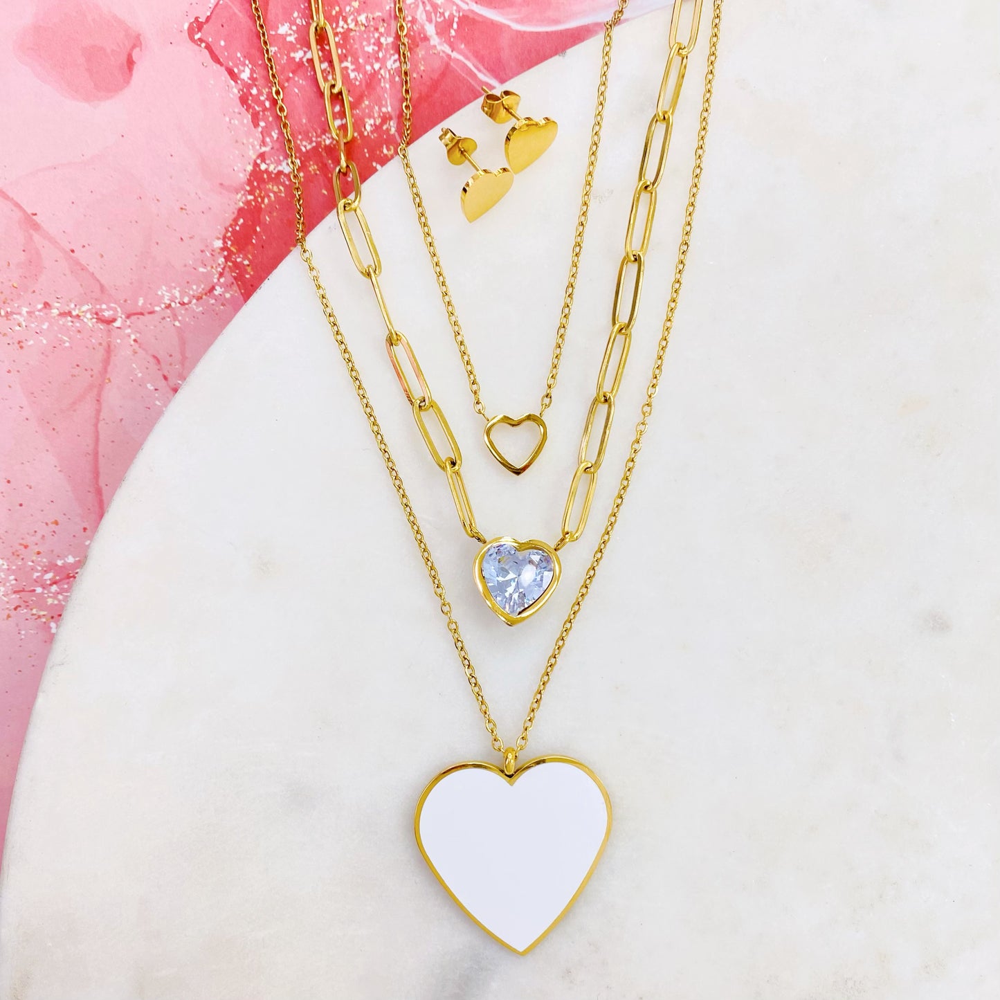 100S-207G 3LAYERS HEART SET