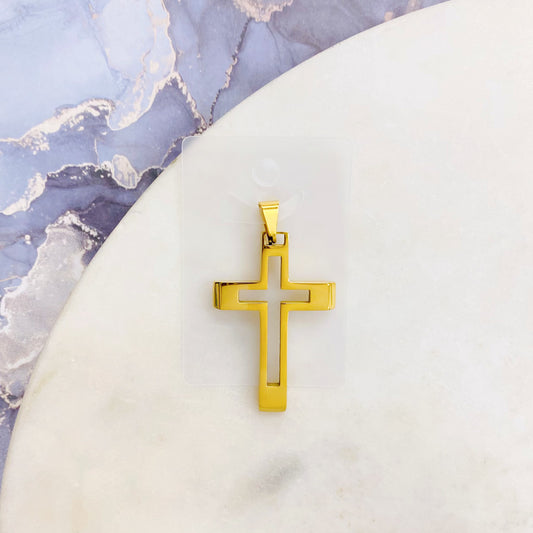 32P-083G CROSS CHARM