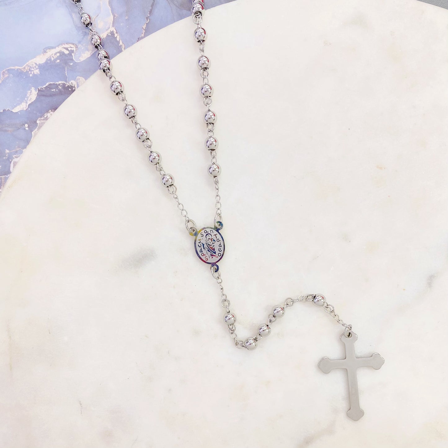 167N-083 SLV ROSARY