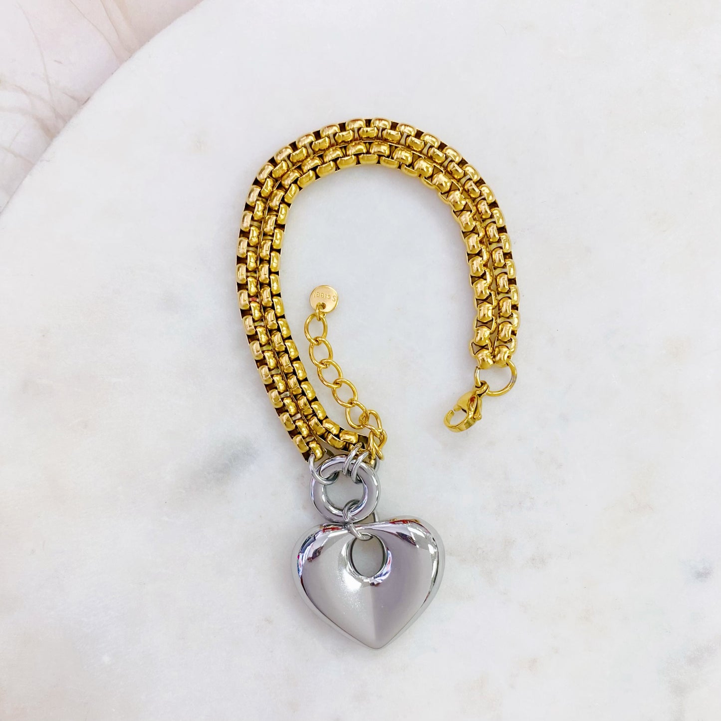 4B-4804SG 2T BOLD HEART BR