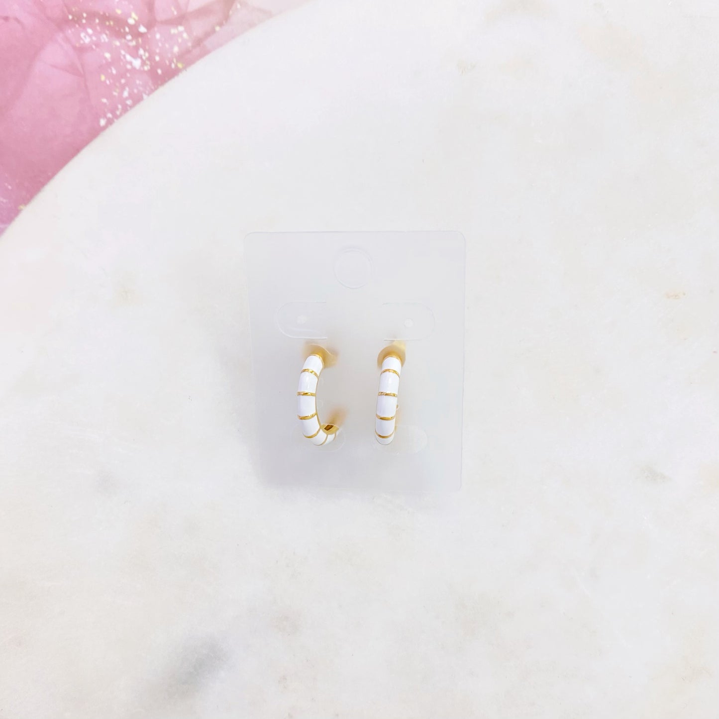100E-963G WHT ENAMEL SM HOOP