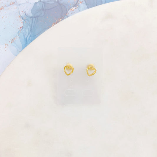 71E-345G OPEN HEART STUD