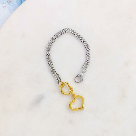 4B-4207SG 2T HEART DOBLE BR