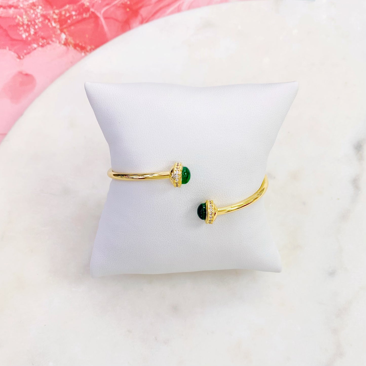 125B-130G CRYST BANGLE