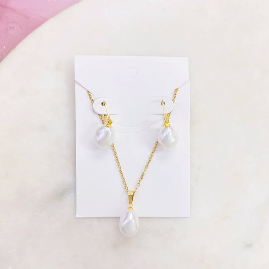 53S-529G FAUX PEARL SET