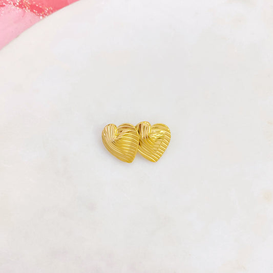 220P-076G HEART BROOCH