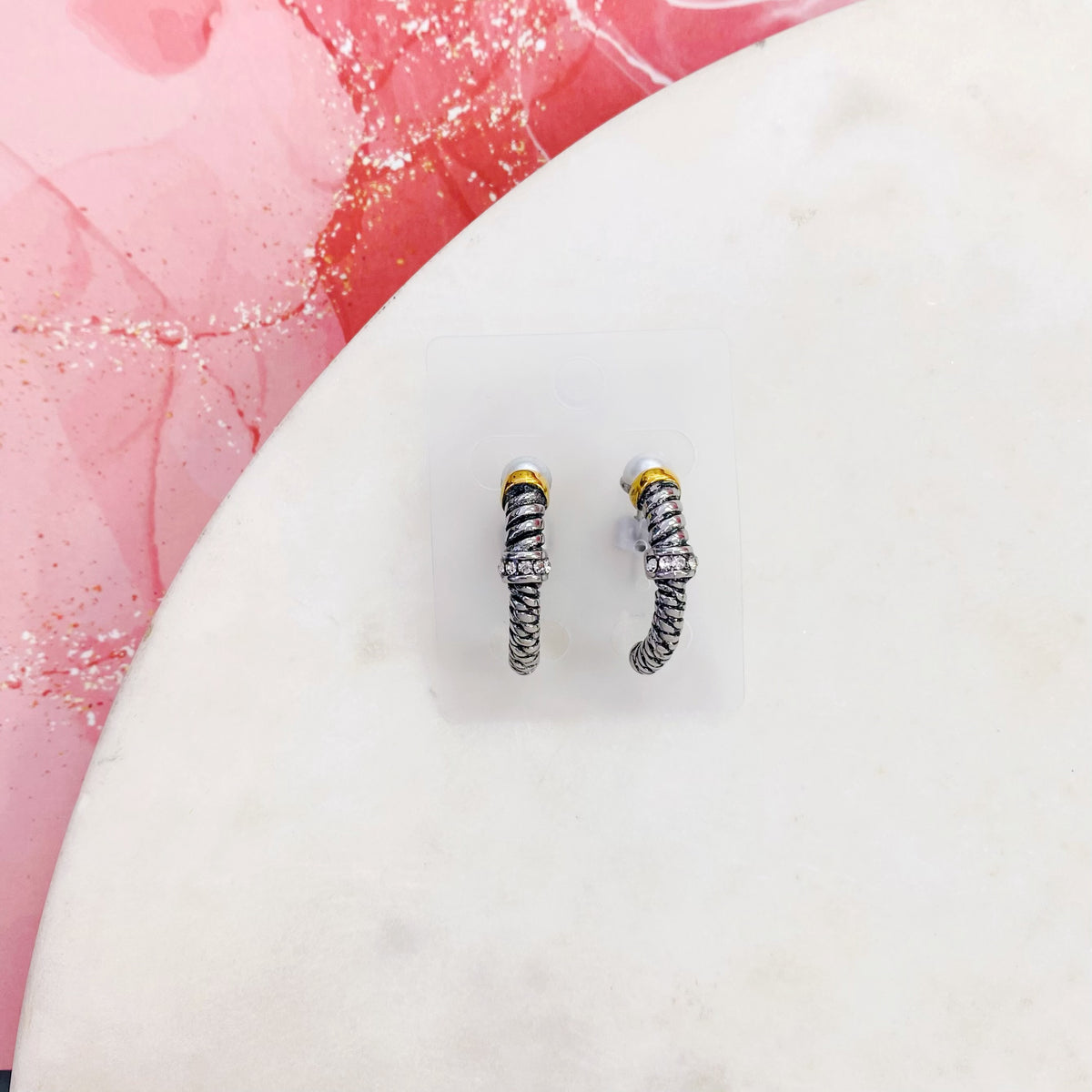 214E-006SG 2T PEARL HOOP ER