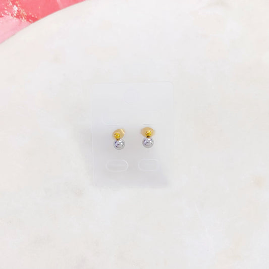 13E-089SG 2T BALL STUD EARR