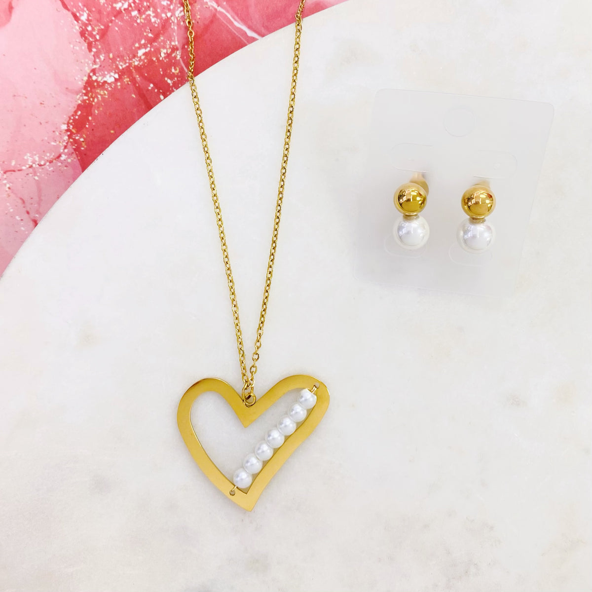 100N-1013G PEARL HEART NK