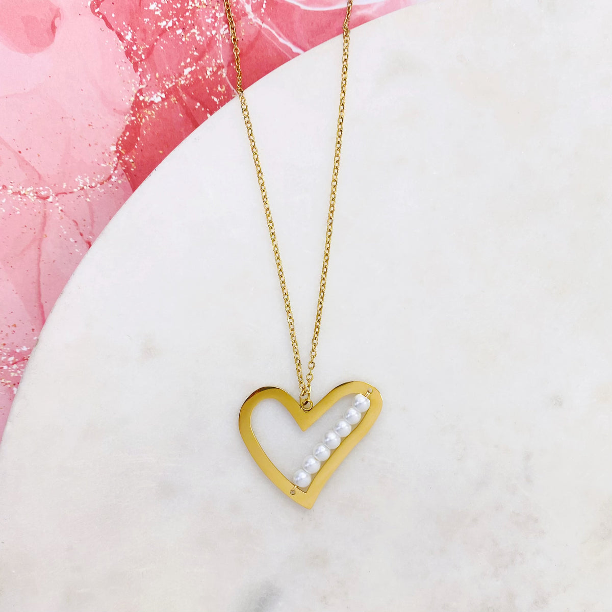 100N-1013G PEARL HEART NK